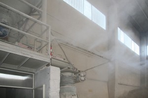 Подавление пыли на промышленных предприятиях системой тумана