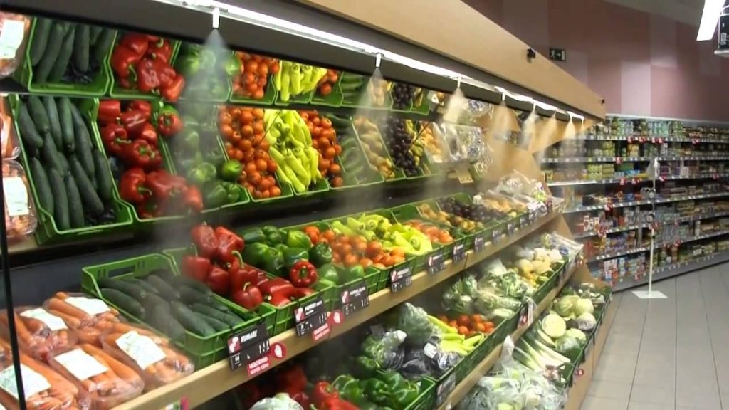 Система туманообразования для хранения продуктов